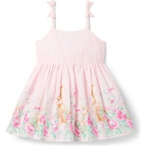 Janie and Jack The Bunny Garden Girls Dress Size 10